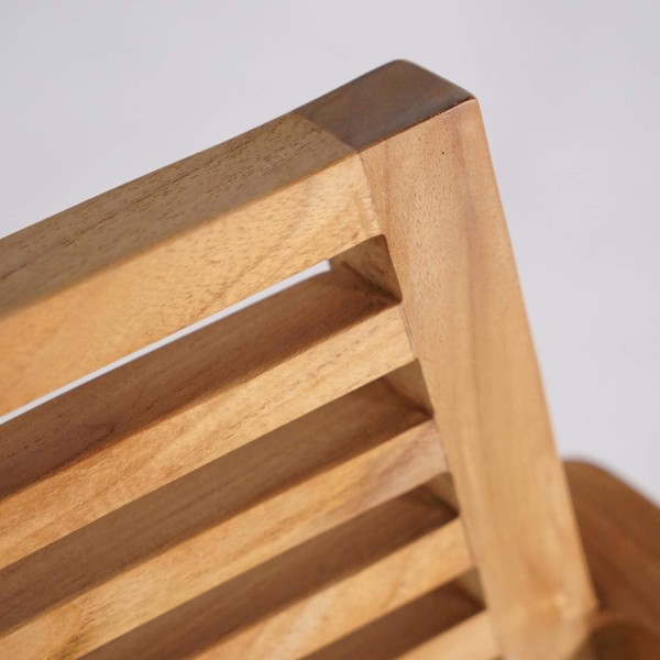 Gartenmöbel-Set aus Tisch und Stühlen aus Teakholz für 4 Personen