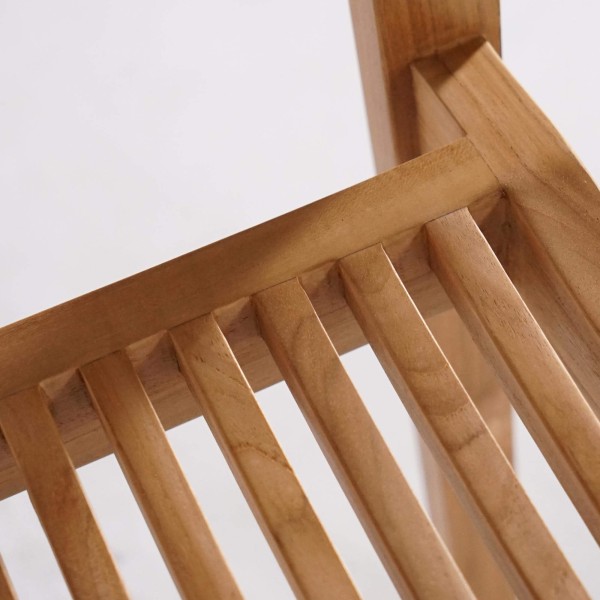 Gartenmöbel-Set aus Tisch und Stühlen aus Teakholz für 6 Personen