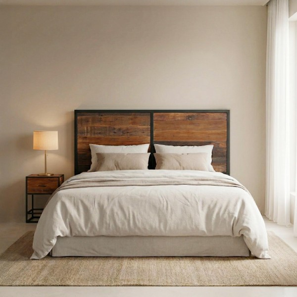 Kopfteil aus recyceltem Holz – Recycled