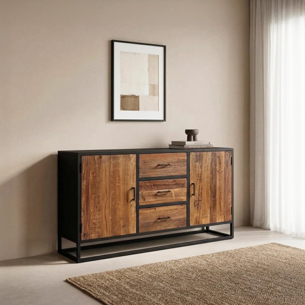 Sideboard 160 cm aus recyceltem Holz – Recycled