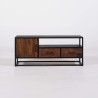 Kleines industrielles TV-Möbel aus recyceltem Holz - Recycled