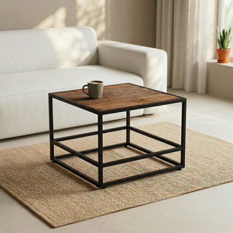 Couchtisch aus recyceltem Holz – Recycled