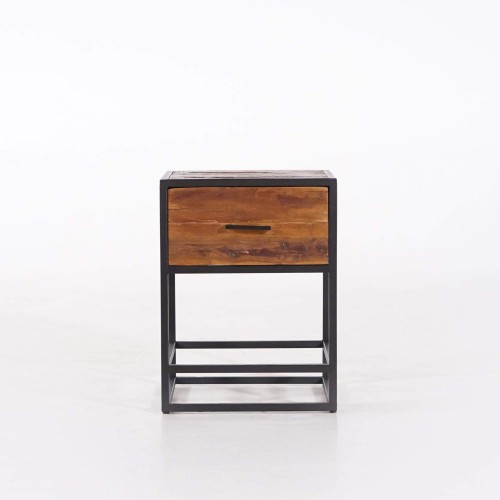 Nachttisch aus recyceltem Holz – Recycled