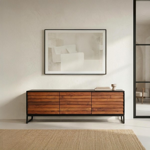 TV-Möbel 150 cm Naturholz - Tamara