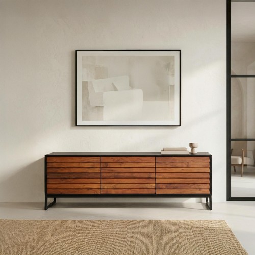 TV-Möbel 150 cm Naturholz - Tamara