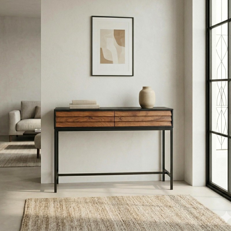 Konsole aus Naturholz 120cm - Tamara