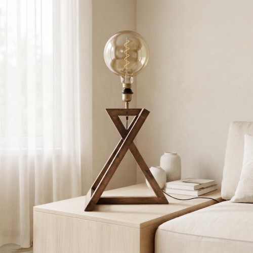 Tischlampe aus Naturholz - Kyoto