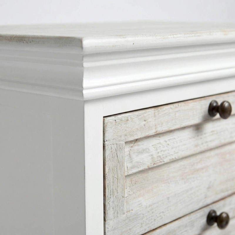 Weißer Nachttisch aus Massivholz - Sea side