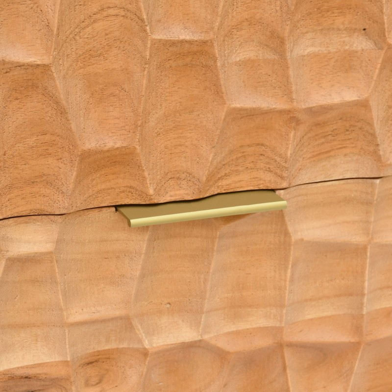 Moderner Nachttisch aus massivem Akazienholz - Naoki