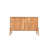 Design-Sideboard aus massivem Akazienholz 120 cm - Naoki