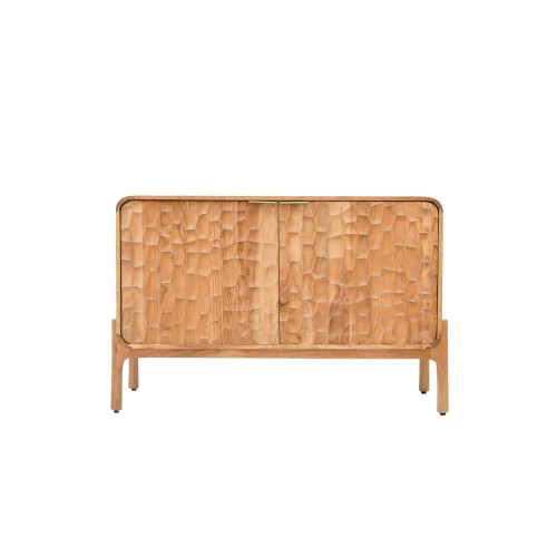 Design-Sideboard aus massivem Akazienholz 120 cm - Naoki