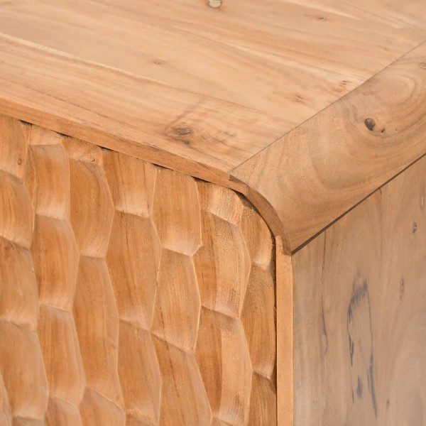 Design-Sideboard aus massivem Akazienholz 120 cm - Naoki