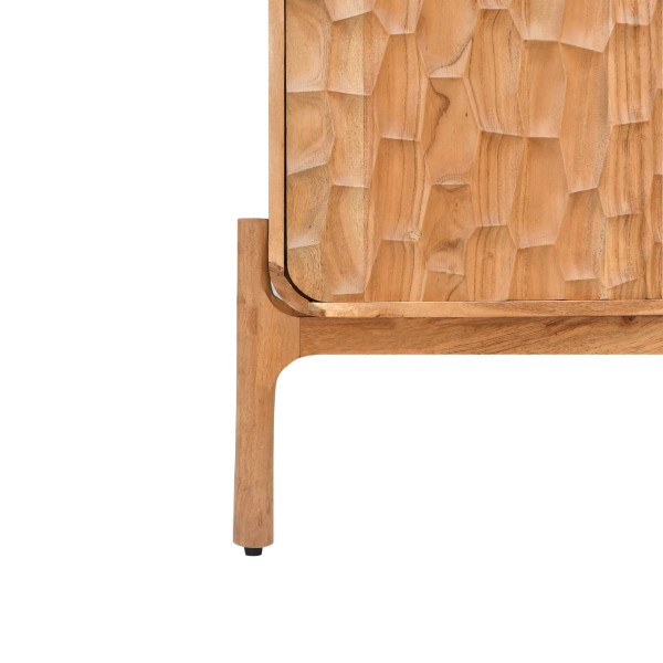 Design-Sideboard aus massivem Akazienholz 120 cm - Naoki