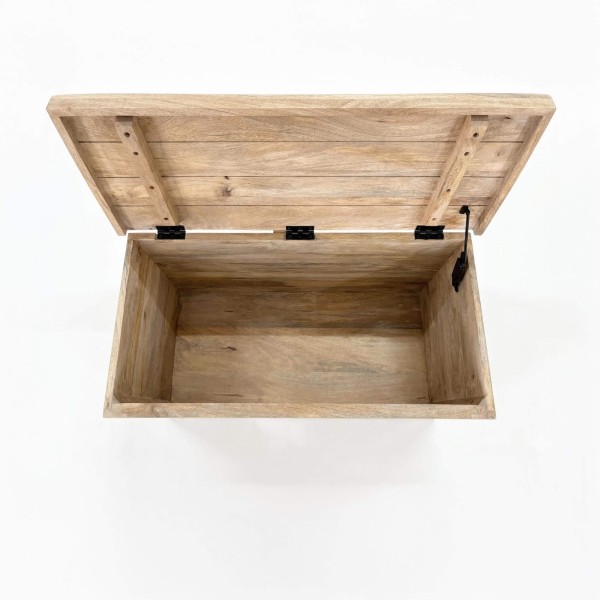 Aufbewahrungstruhe aus weißem Holz - Sea Side