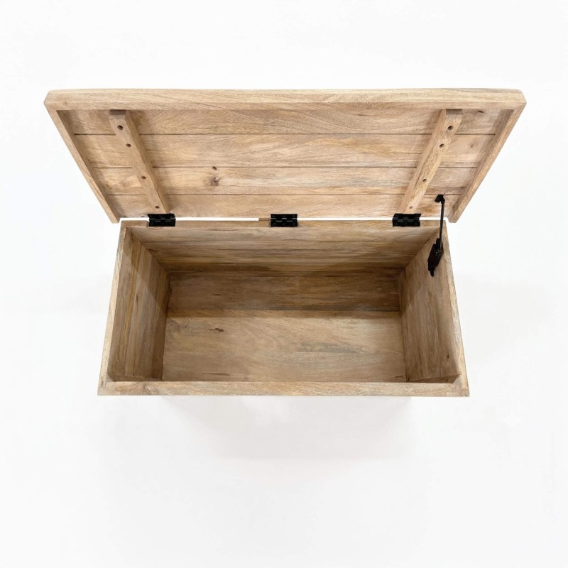 Aufbewahrungstruhe aus weißem Holz - Sea Side