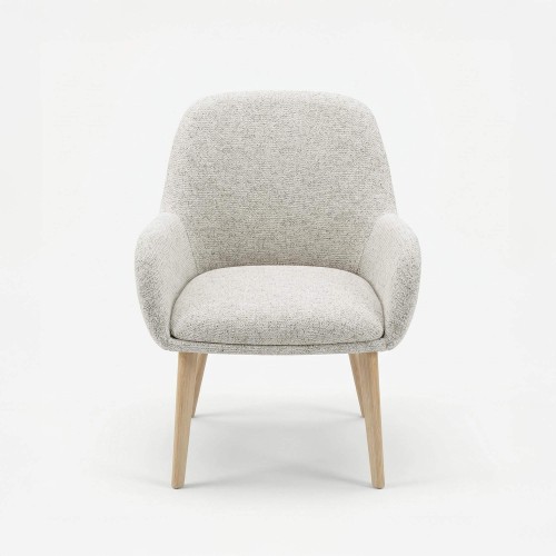 Skandinavischer Esszimmerstuhl aus Stoff - Alva