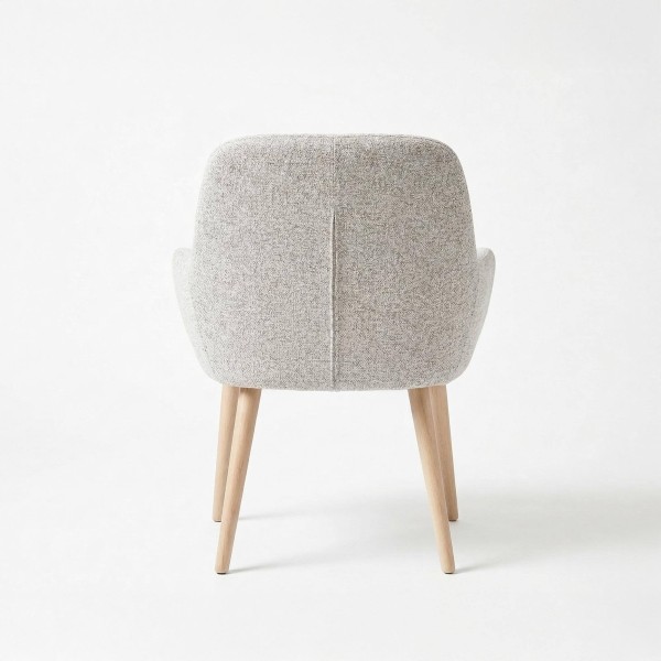 Skandinavischer Esszimmerstuhl aus Stoff - Alva