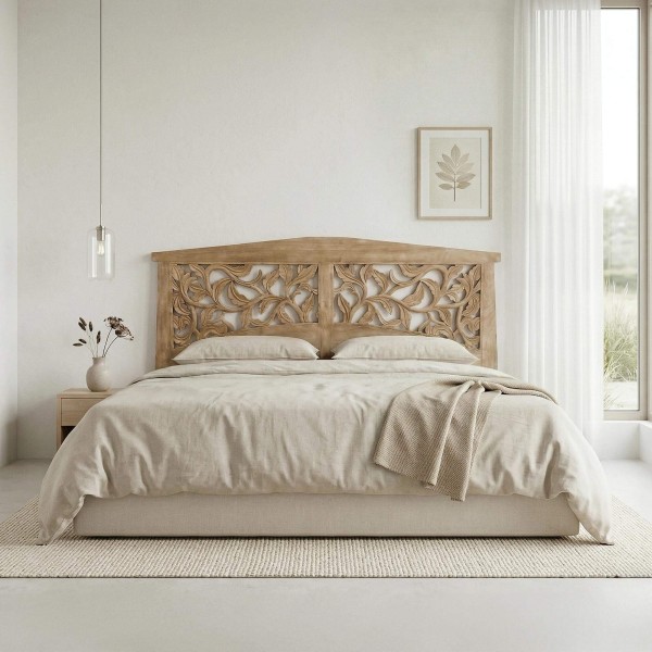 Kopfteil aus geschnitztem Massivholz 200 cm - Galea