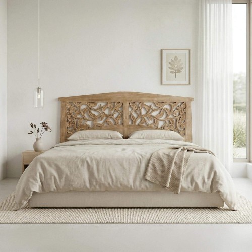 Kopfteil aus geschnitztem Massivholz 200 cm - Galea