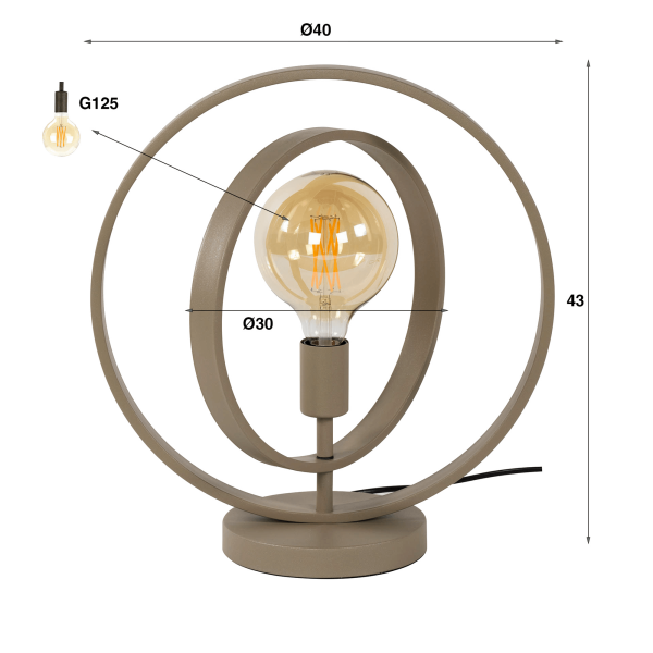 Industrielle Metall-Schreibtischlampe – Altis
