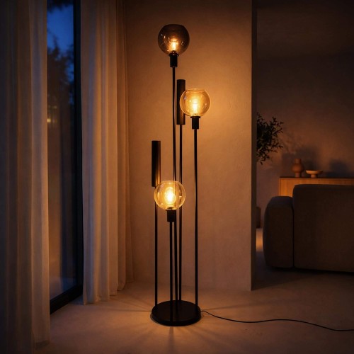 Wohnzimmer-Stehlampe mit...