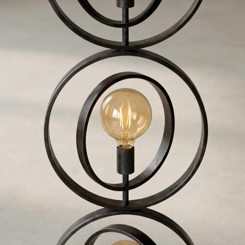 Industrielle Wohnzimmer-Stehlampe aus Metall - Altis