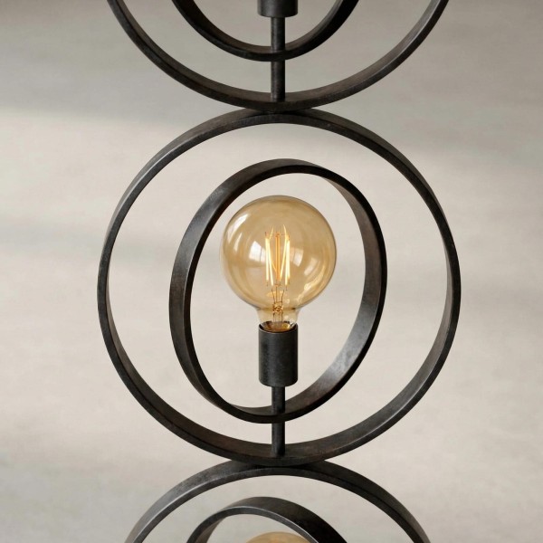 Industrielle Wohnzimmer-Stehlampe aus Metall - Altis
