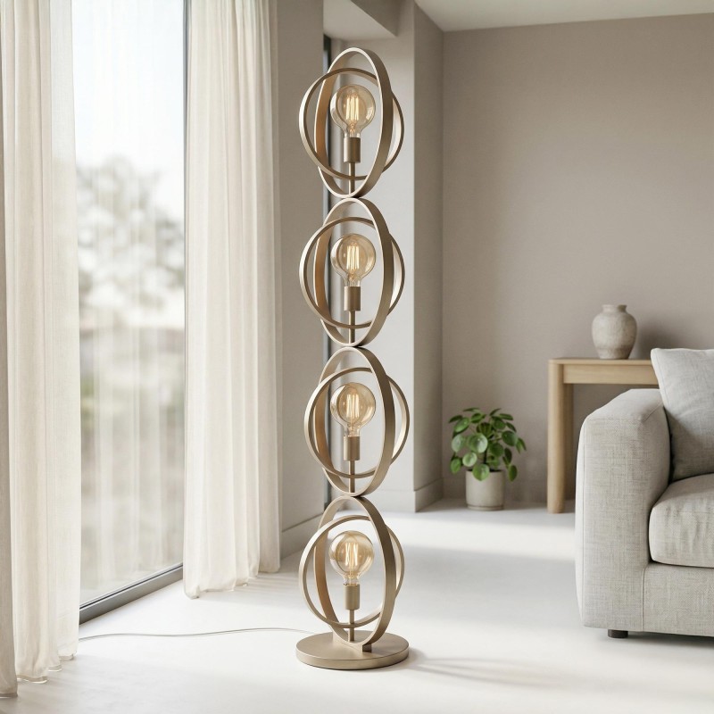 Industrielle Wohnzimmer-Stehlampe aus Metall - Altis