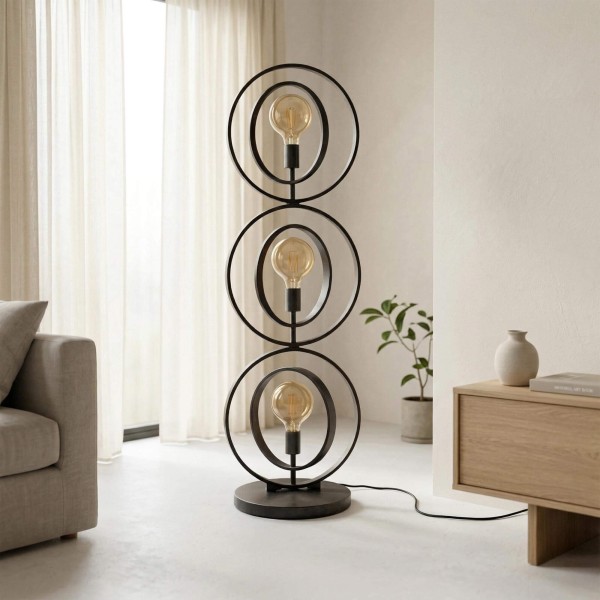 Industrielle Wohnzimmer-Stehlampe aus Metall - Altis