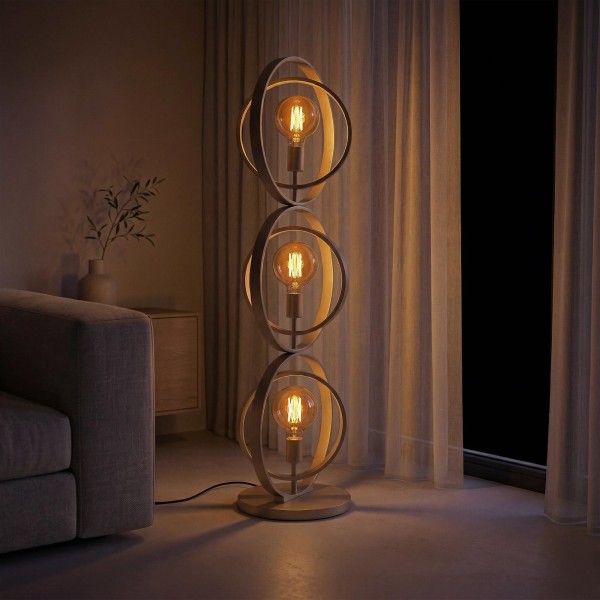 Industrielle Wohnzimmer-Stehlampe aus Metall - Altis