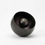 Tischlampe für das Wohnzimmer aus schwarzem und goldenem Metall - Grayson