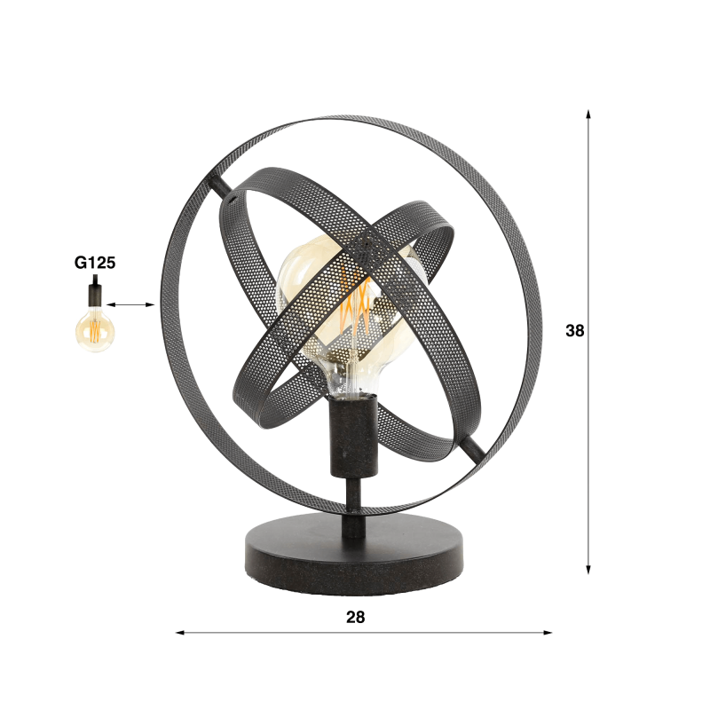 Industrielle Schreibtischlampe aus Metall - Maddox