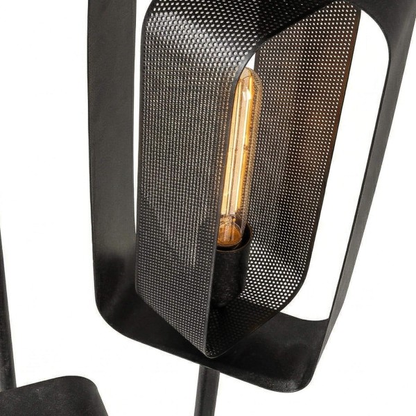 Wohnzimmer-Stehlampe aus Metall im Industrial-Stil - Mesh Rotate