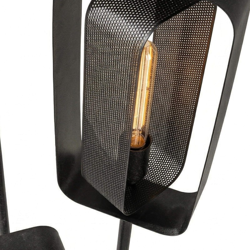 Wohnzimmer-Stehlampe aus Metall im Industrial-Stil - Mesh Rotate