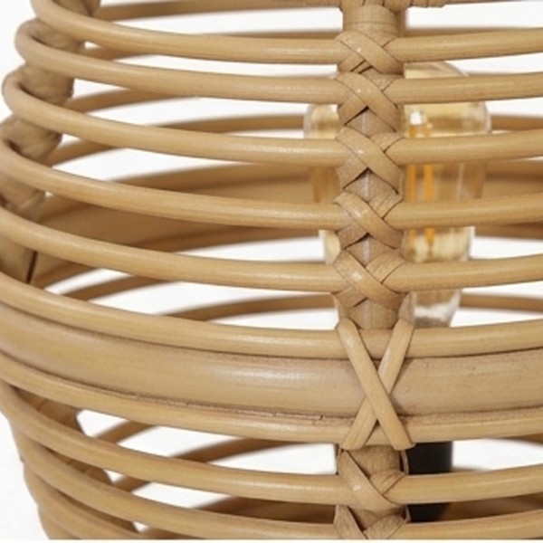 Stehlampe aus Rattan und Teakholz - Yumi