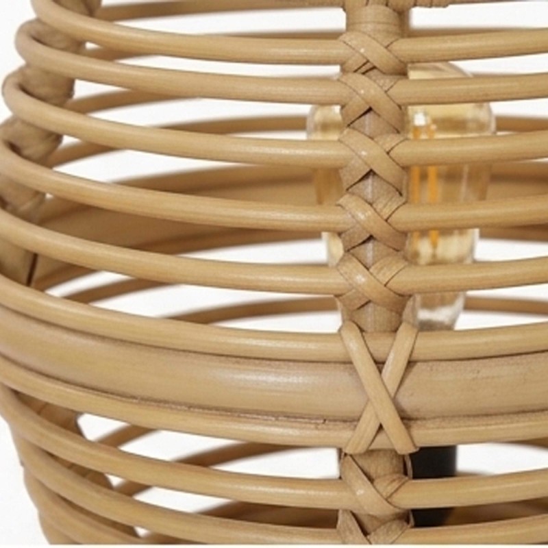 Stehlampe aus Rattan und Teakholz - Yumi