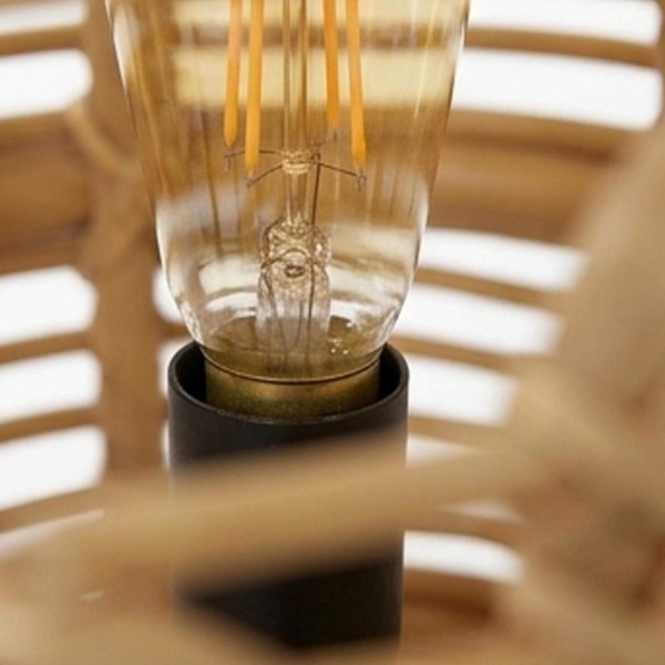 Stehlampe aus Rattan und Teakholz - Yumi