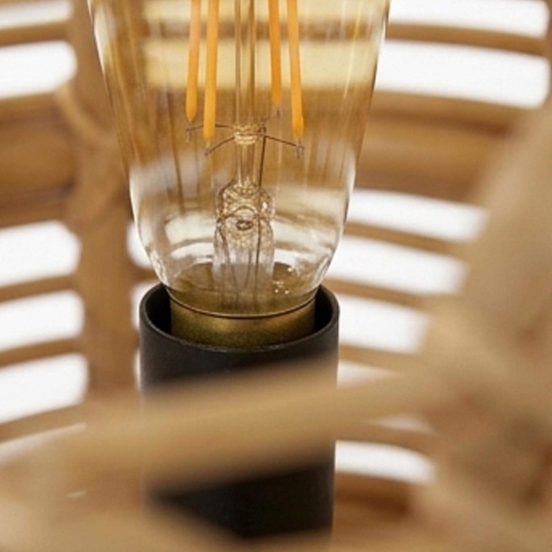 Stehlampe aus Rattan und Teakholz - Yumi