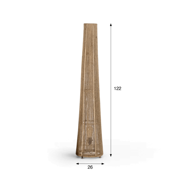 Stehlampe aus Seil - Kenanga