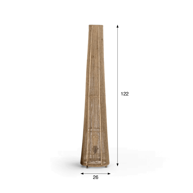 Stehlampe aus Seil - Kenanga