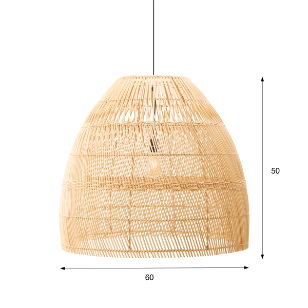 Hängeleuchte aus natürlichem Rattan - Nila