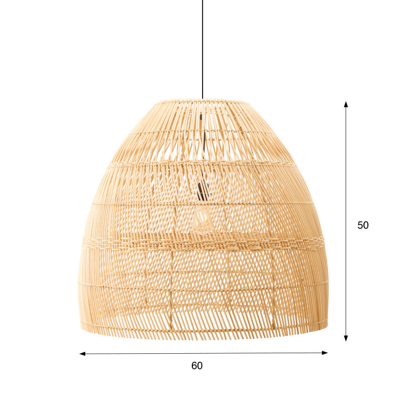 Hängeleuchte aus natürlichem Rattan - Nila
