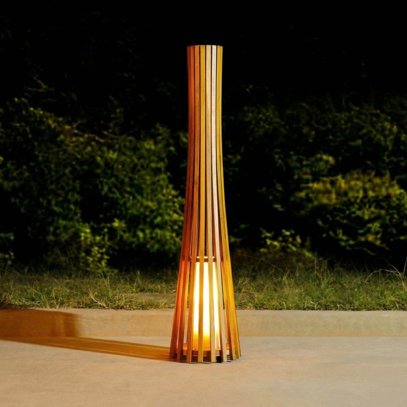Stehlampe aus Teakholz H120 cm - Liven