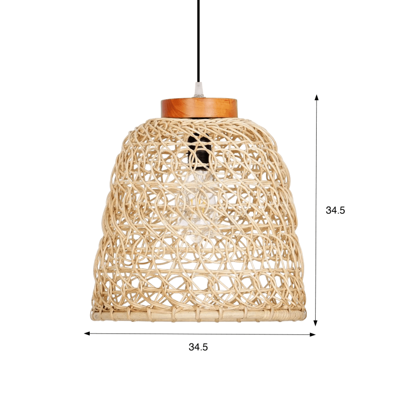 Hängeleuchte aus natürlichem Rattan - Meysa