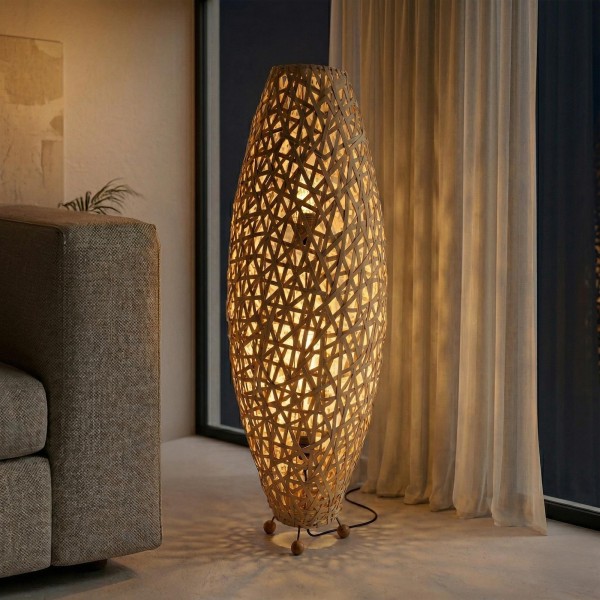 Stehlampe aus Weidengeflecht - Pataya