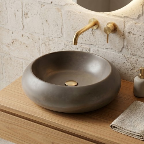 Betonwaschbecken rund - Naturfarbe - Concrete Essence