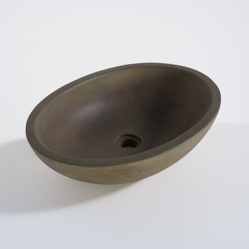 Betonwaschbecken oval - Naturfarben - Raw Blend