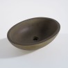 Betonwaschbecken oval - Naturfarben - Raw Blend