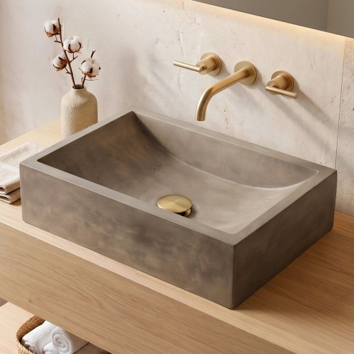 Betonwaschbecken rechteckig - Naturfarbe - Pure Cast