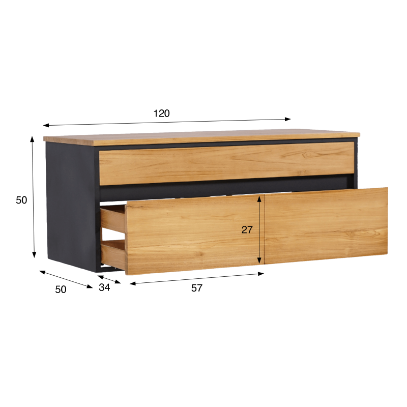 Badezimmermöbel 120 cm - Kirei